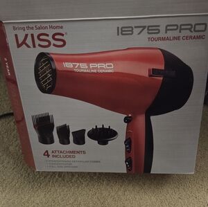 KISS 1875 Pro Red Tourmaline Ceramic Hair Dryer